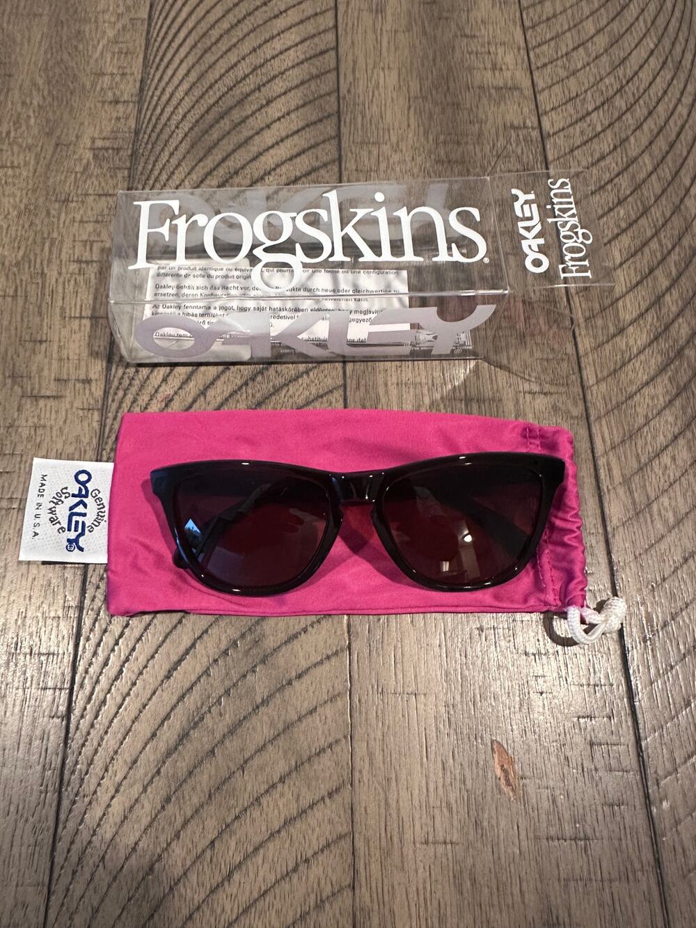 Oakley Frogskins Sunglasses Polished Rootbeer / Bronze OO9013-116 w/ Box New